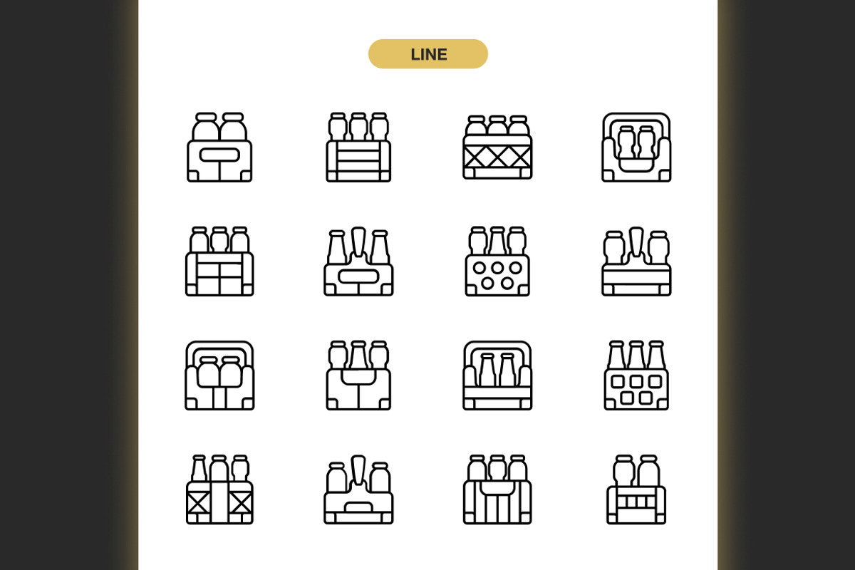 Drink Crate Icons, an Icon by Spacepixel Creative (Photo 2 of 3)