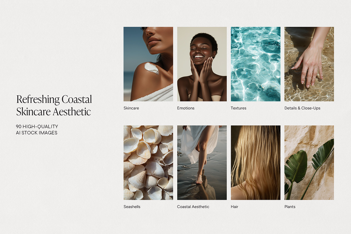 90 Coastal Beauty Stock Images, a Beauty & Fashion Photo by Wildfield Studio (Photo 3 of 6)