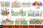 Mother s Day Floral PNG Bundle, an Illustration by GatewayDesign (Thumbnail 1 of 3)