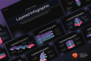 Layered Infographic PowerPoint, a Presentation Template by Premast