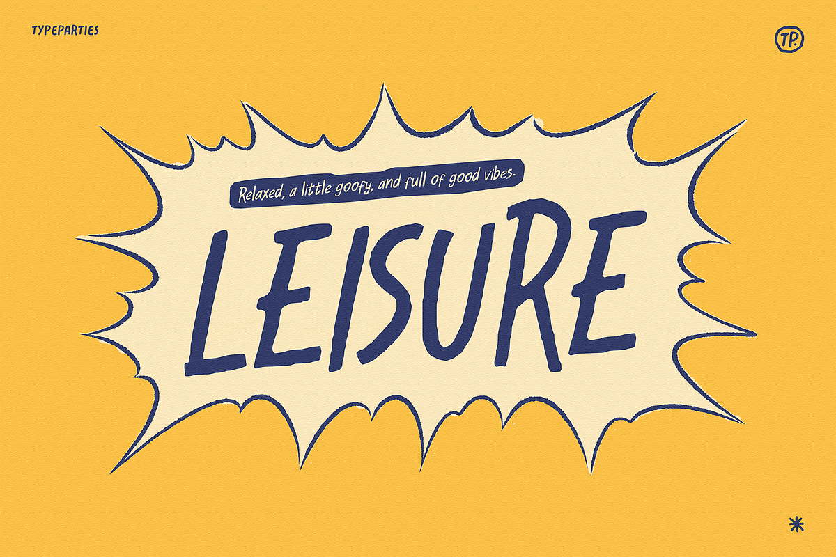 Leisure Handwriting Font, a Handwritten Font by Typeparties (Photo 1 of 7)