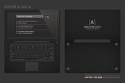 Laptop Business Card Black Edition, a Business Card Template by Graphicdome (Thumbnail 3 of 8)