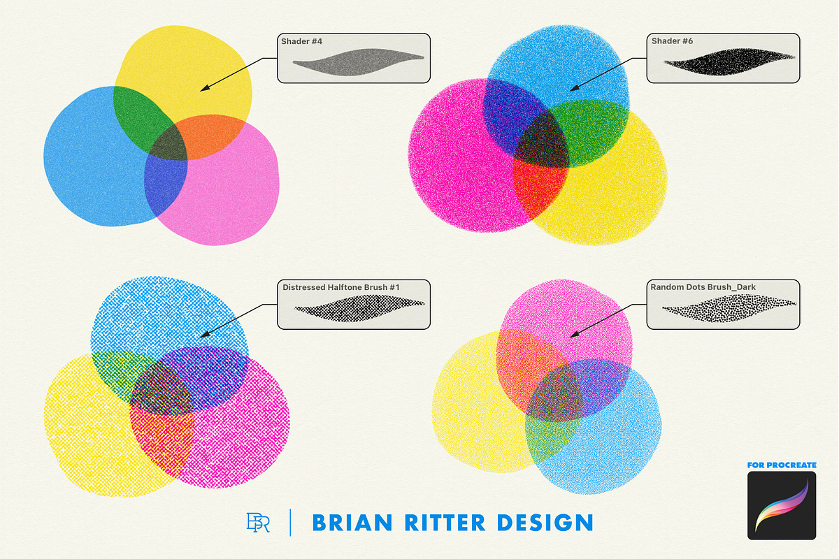 Risograph Toolkit for Procreate, a Brush Add-On by Brian Ritter Design (Photo 4 of 13)