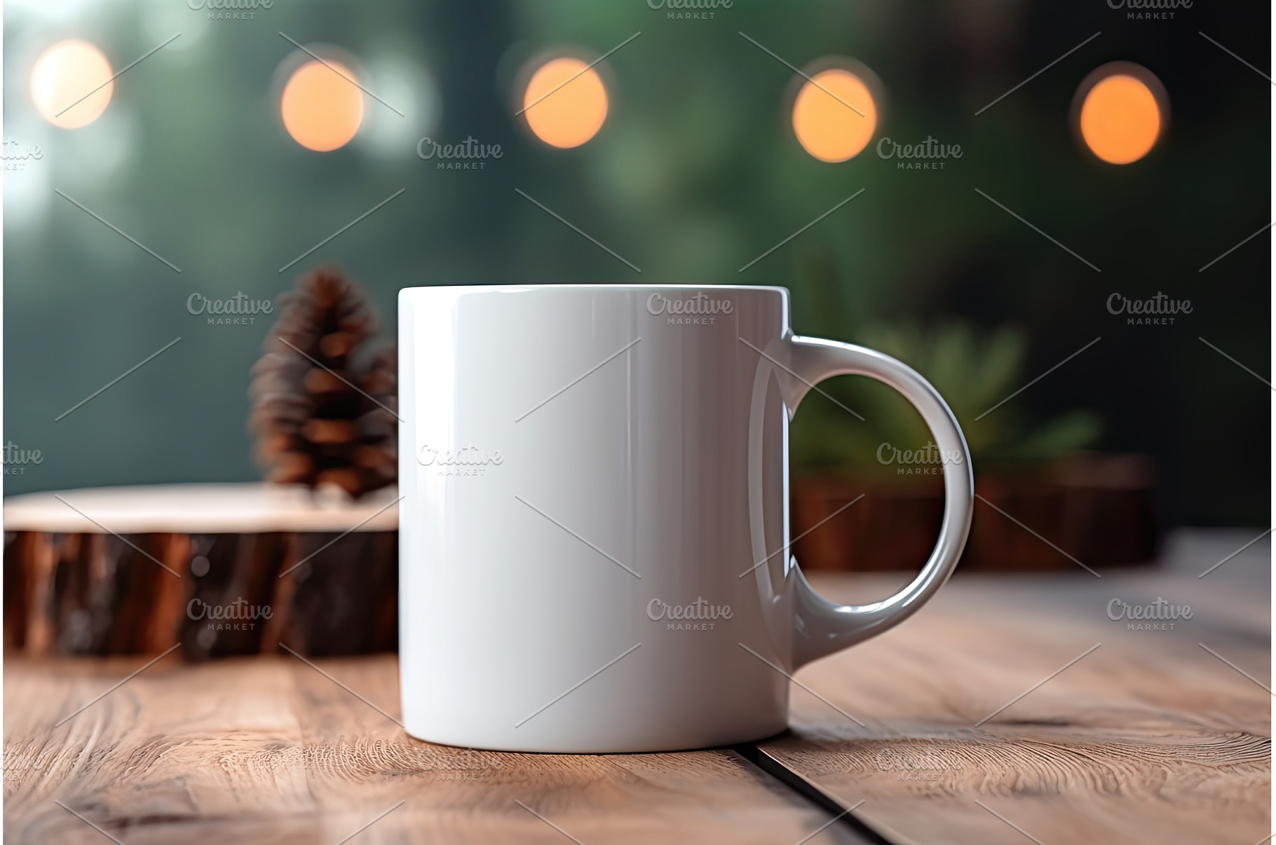 White blank mug mockup photo, a Business Photo by Aimagenarium@gmail.com