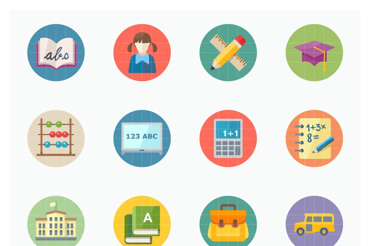 Flat Education Icons - Set 1, an Icon by introwiz1