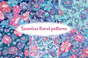 Indigo Garden Vector Florals, a Decorative Illustration by kisikoida (Thumbnail 2 of 4)