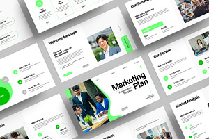 Marketing Plan Presentation Template, a Presentation Template by MightyDesign