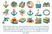 Coastal Summer Clipart Set, an Illustration by Libby Wishes (Thumbnail 2 of 7)