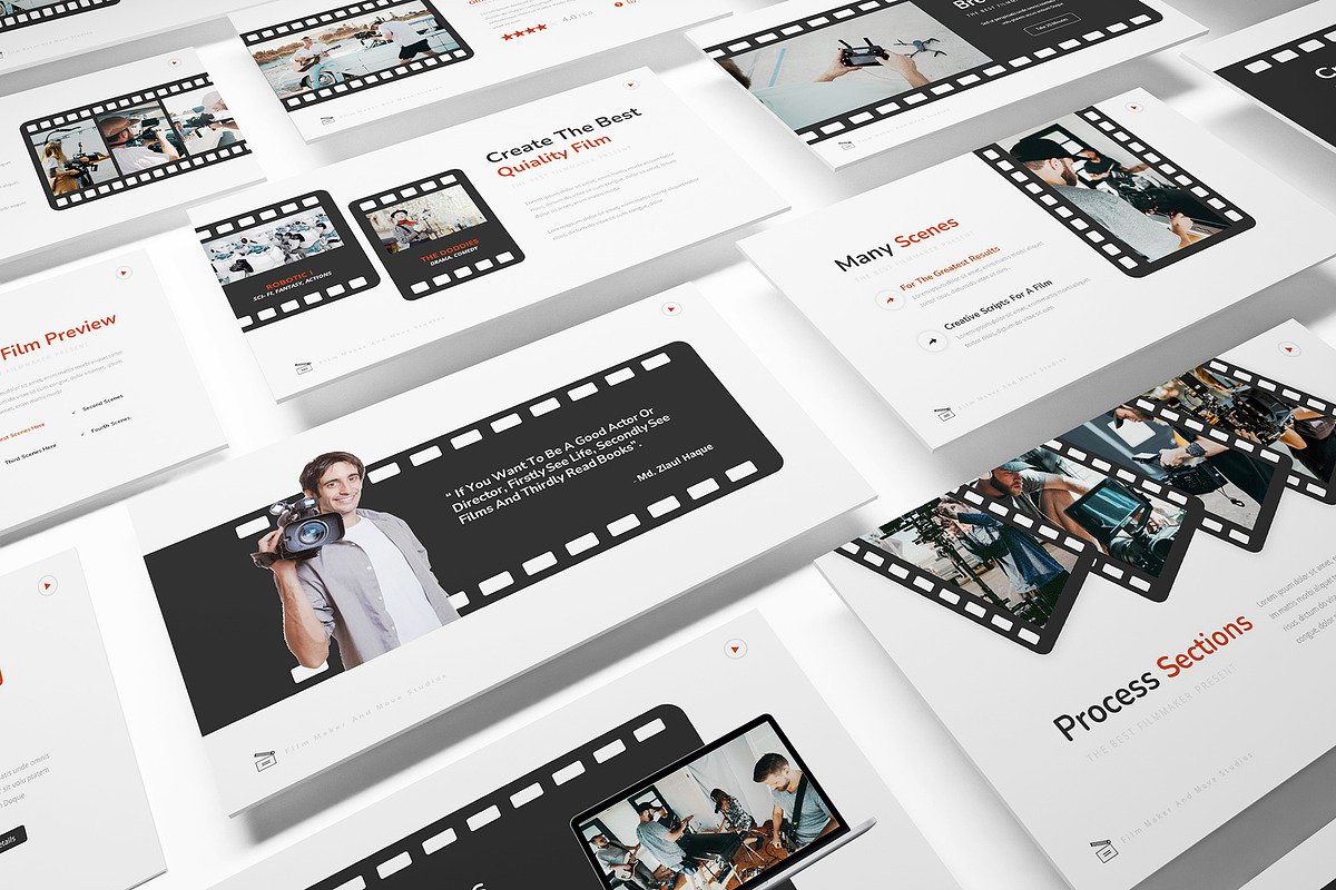 Move Studios Powerpoint Template, a Presentation Template by Formatika Studio (Photo 9 of 10)