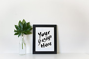 Black Frame 8x10 Mockup Styled Photo, a Print Template by Pretty Techie (Thumbnail 2 of 2)