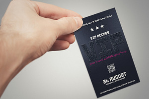 Elegant VIP PASS Card 2 Styles