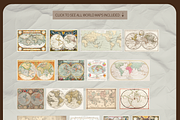 Vintage Maps of the World Bundle, a Background Graphic by Golden Vision Studio (Thumbnail 7 of 8)