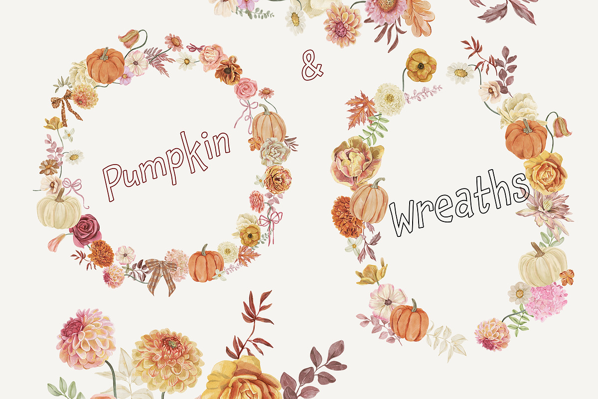 Autumn Garden floral watercolor fall, a Decorative Illustration by SunnyAfternoons (Photo 8 of 18)