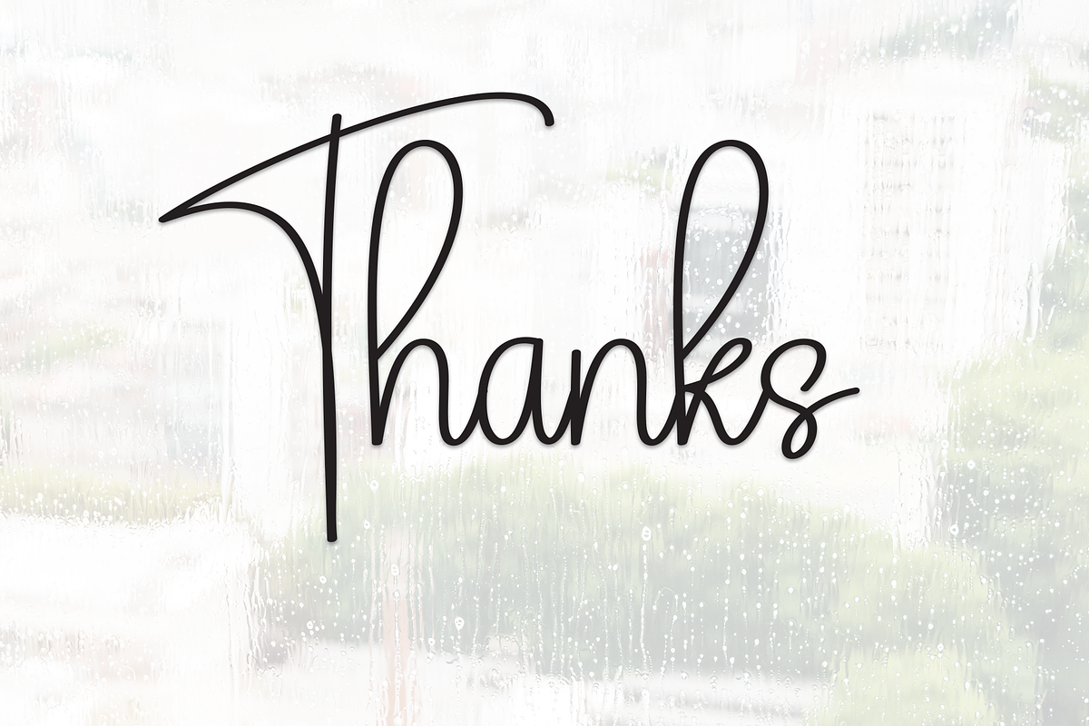 Rainyday | Script Font, a Handwritten Font by Scratchones (Photo 9 of 9)