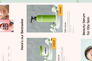 Beauty salon and skin care products, a Landing Page Template by uiwarrior (Thumbnail 3 of 6)