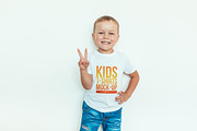 Kids T-Shirt Mock-Up Vol 4, a Shirt Mockup by Freeman Studio (Thumbnail 6 of 14)