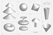 Gradient Textures Shapes 3D Objects, an Object Graphic by Julia Dreams (Thumbnail 18 of 23)