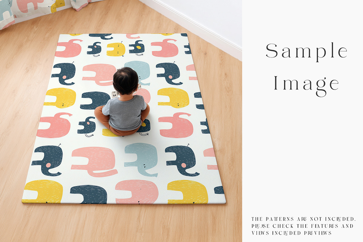 Baby Playmat Mockups 2 Shapes, a Product Mockup by mock-ups (Photo 37 of 50)