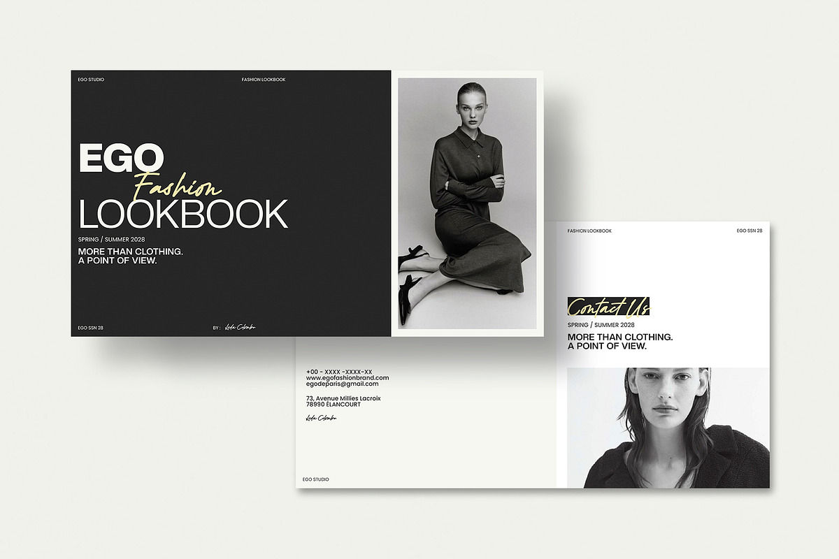EGO Fashion LookBook | CANVA, a Presentation Template by evgenystudio (Photo 11 of 11)
