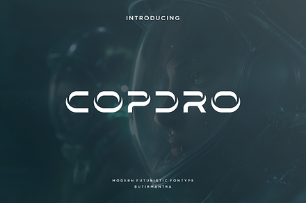 Copdro - Modern Futuristic Typeface, a Sans Serif Font by Letterna