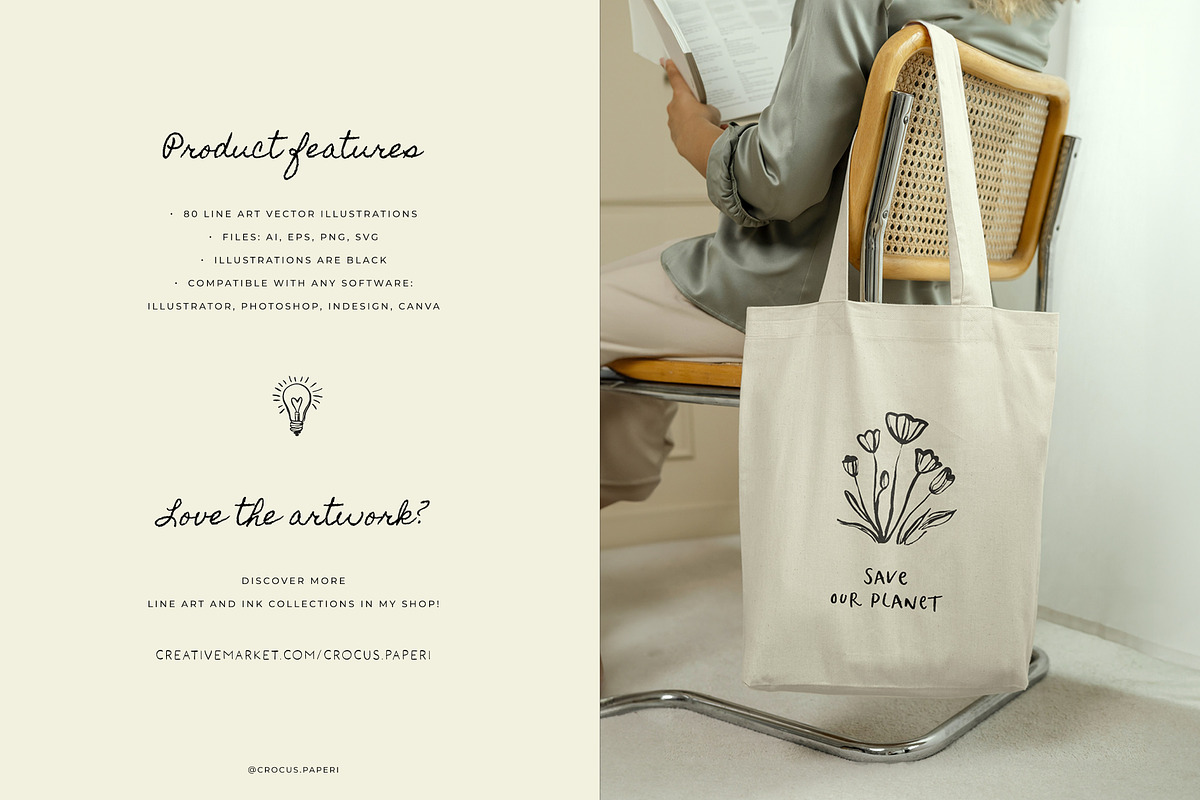 ECO LIVING & RECYCLING illustrations, a Decorative Illustration by Crocus Paperi (Photo 4 of 4)