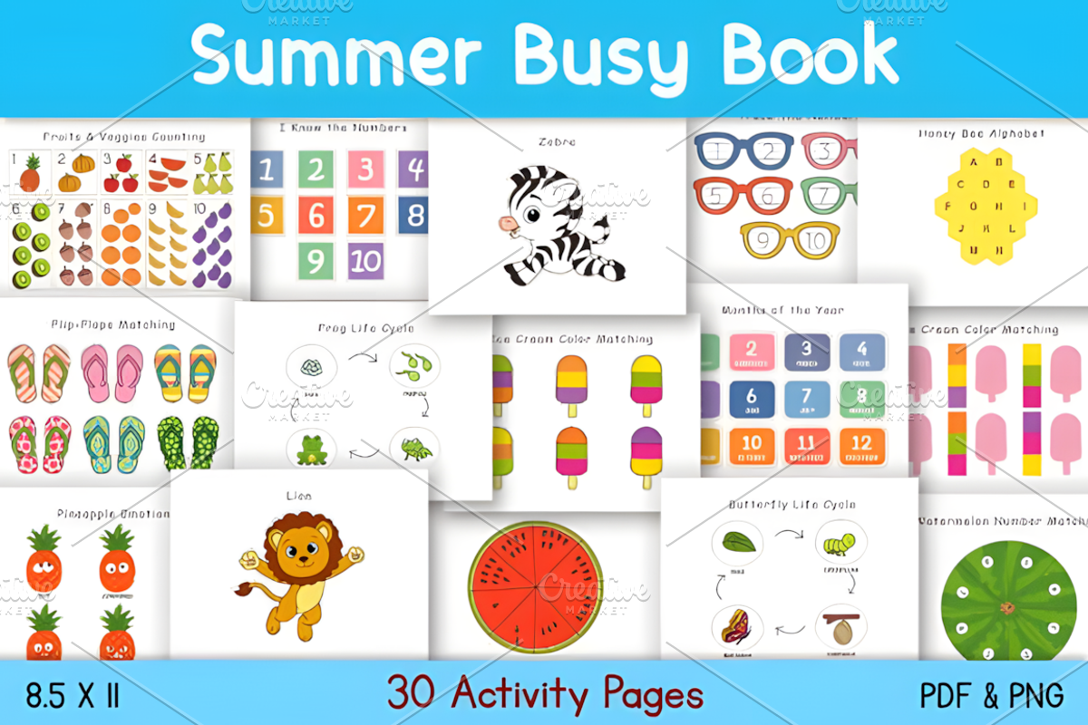 Summer Busy Book, a Marketing Template by Ink Gallery (Photo 1 of 4)
