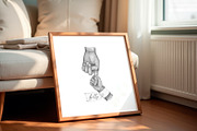 Father and Baby Watercolor Print, an Illustration by EkaterinaViArt (Thumbnail 2 of 5)