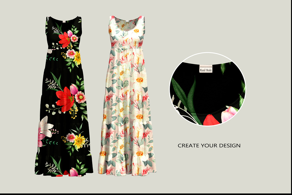 Woman Dress Mockup, an Advertising Mockup by PudraART (Photo 5 of 7)
