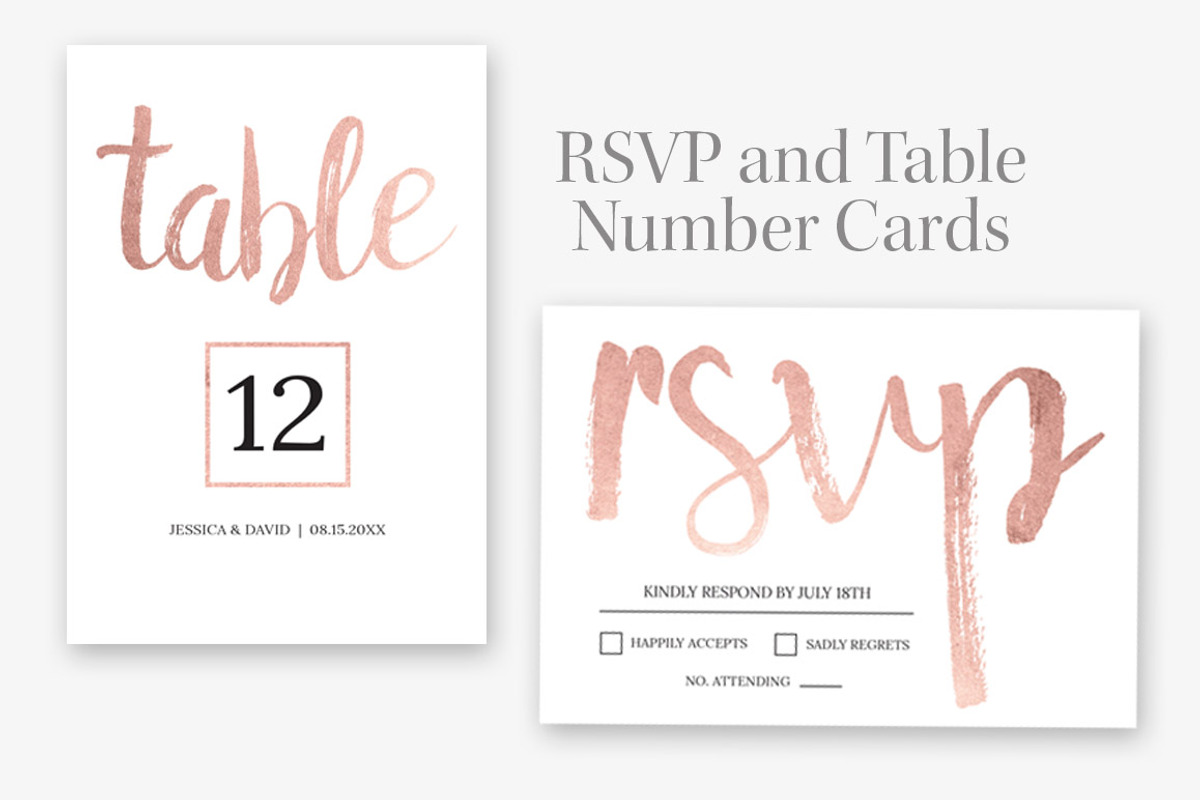Rose Gold Wedding, an Invitation Template by Charming Ink (Photo 3 of 5)