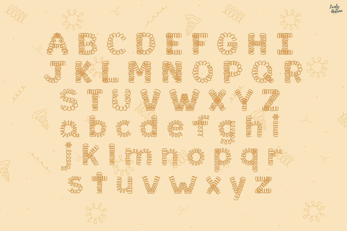 Twist n Whirl | Playful Display Font, a Handwritten Font by LivelyAutumn11.11 (Photo 2 of 5)