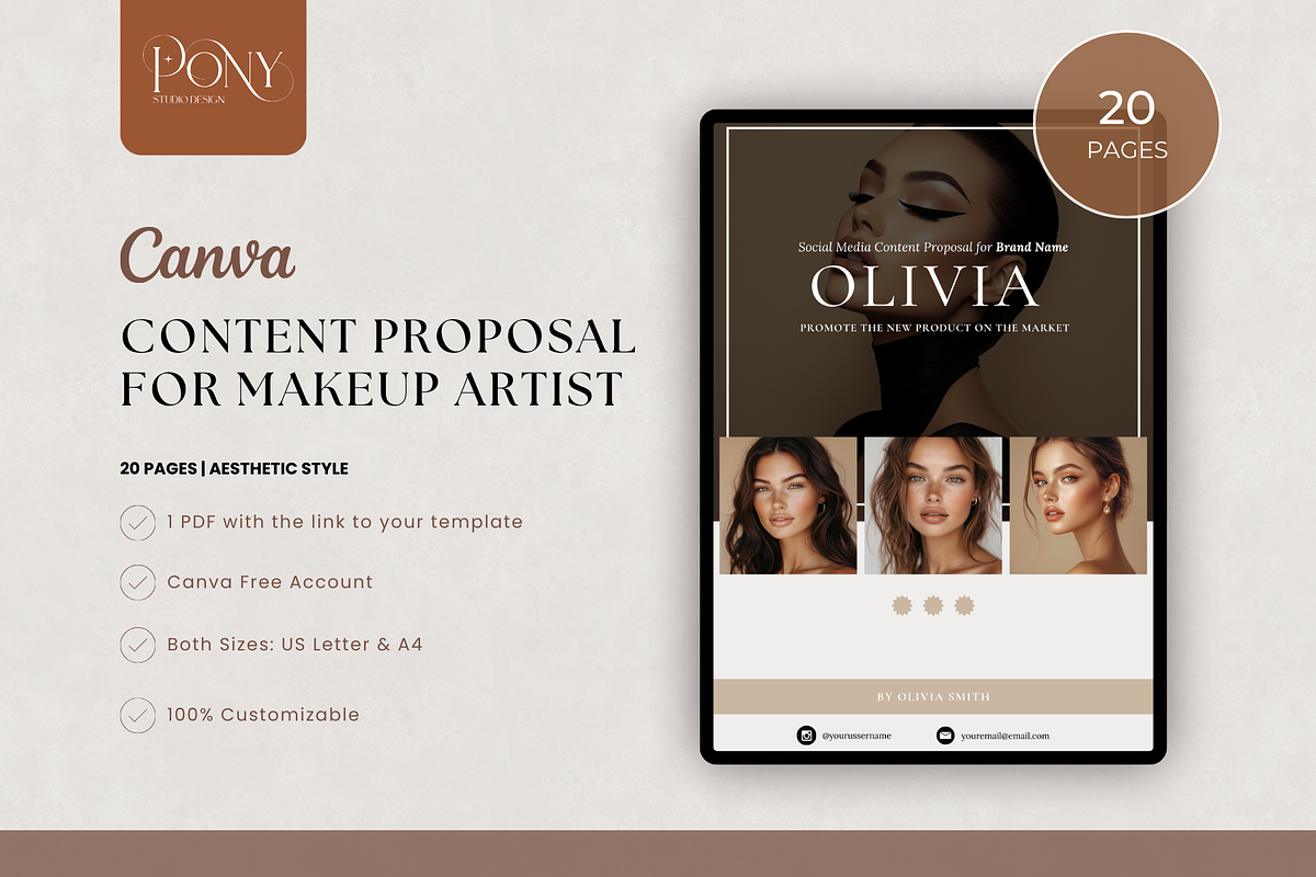Canva Social Media Proposal Template, a Marketing Template by Bonita Digital Design (Photo 7 of 9)
