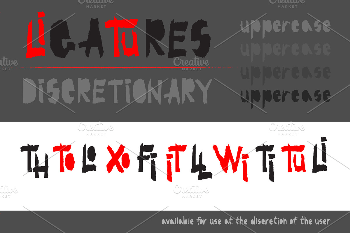 Red-and- Black font preview 5