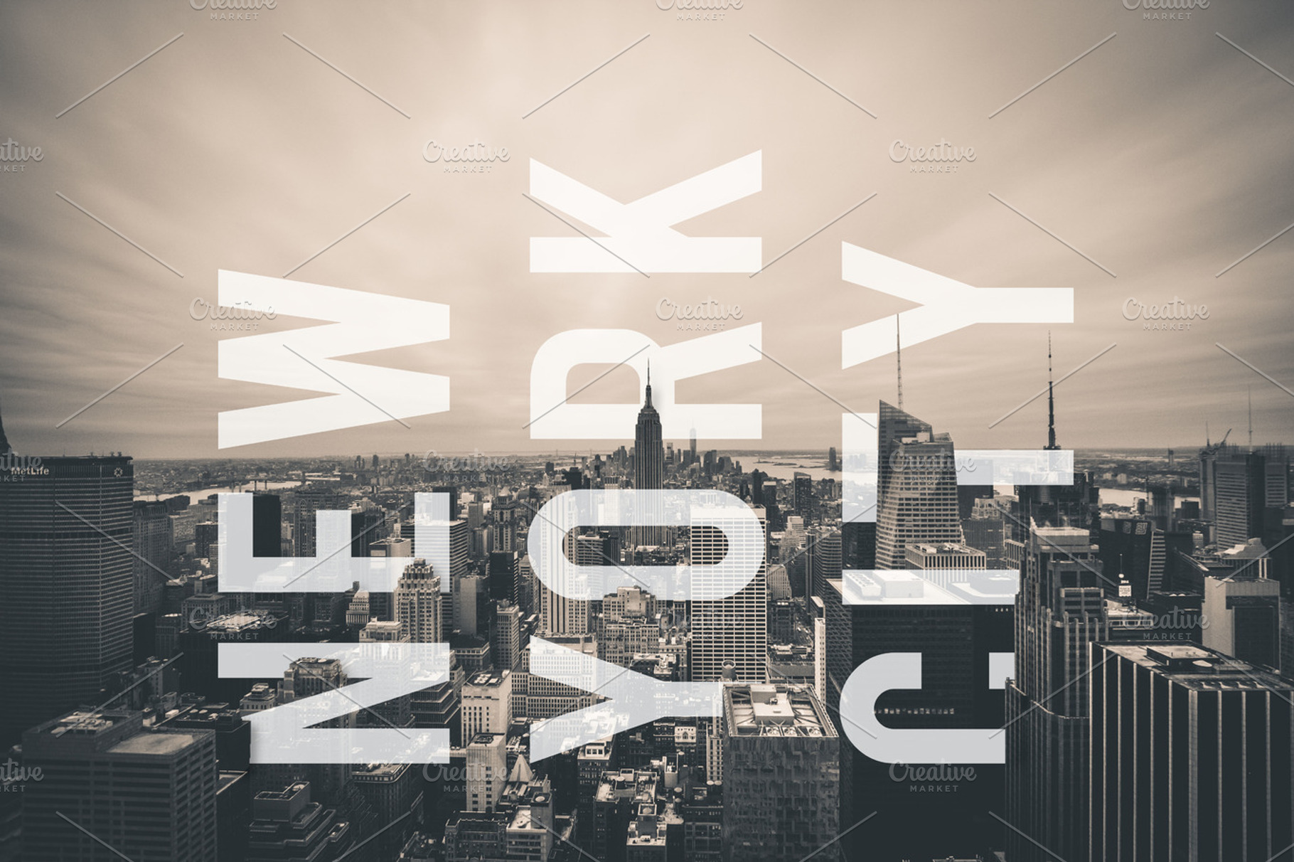 New York City Skyline and Text, an Architecture Photo by north.