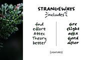 Strangeways handwritten sans font, a Script Font by Ana's Fonts (Thumbnail 3 of 7)