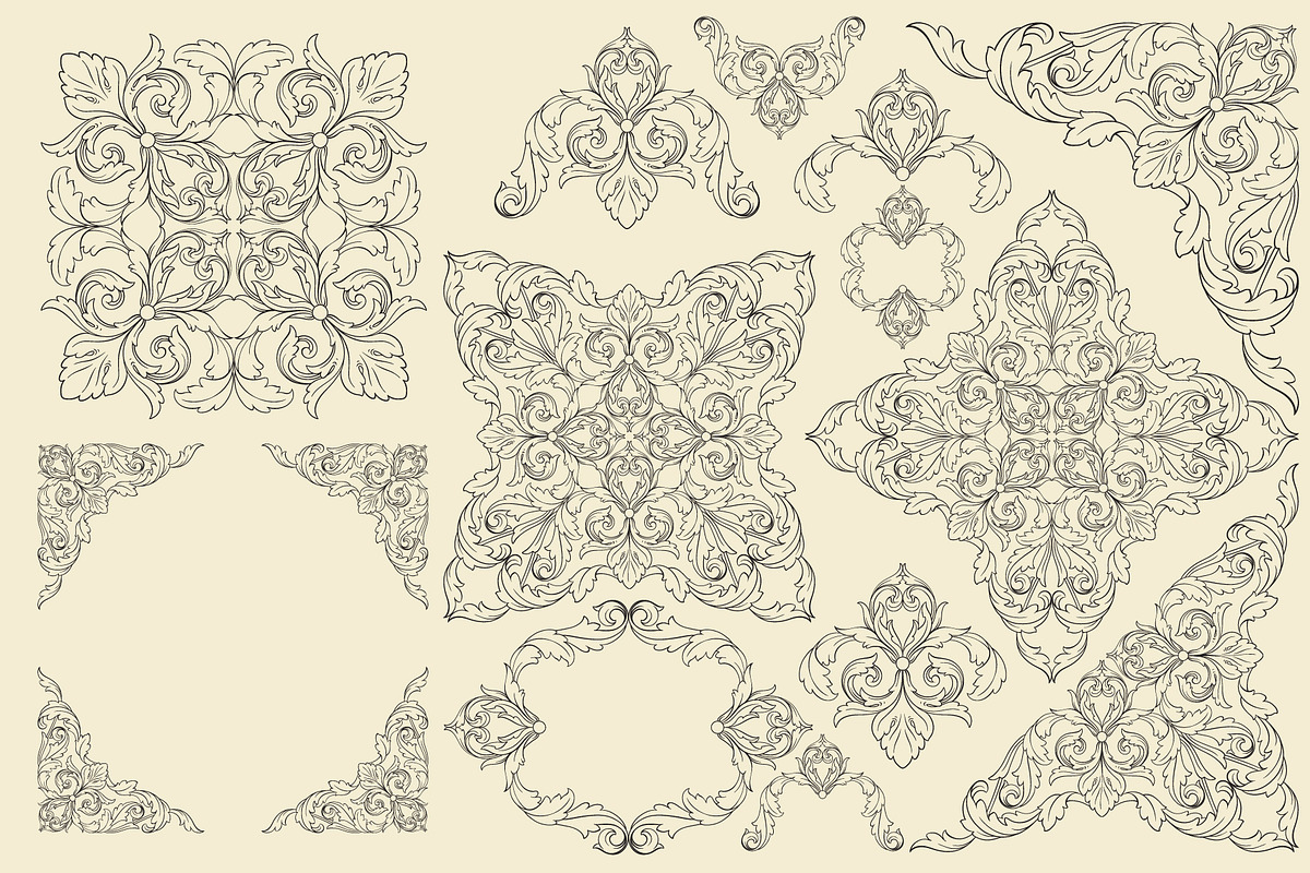 Page Decoration Ornate Vintage frame, an Object Illustration by Samira (Photo 5 of 6)