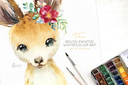 Cute Little Watercolor Animals, an Animal Illustration by OctopusArtis (Thumbnail 6 of 9)