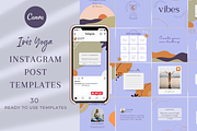 Instagram Template - Iris Yoga, a Social Media Template by Tegefeldt Design (Thumbnail 1 of 6)