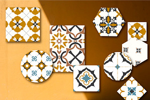 Moroccan Collection Of 100 Tiles