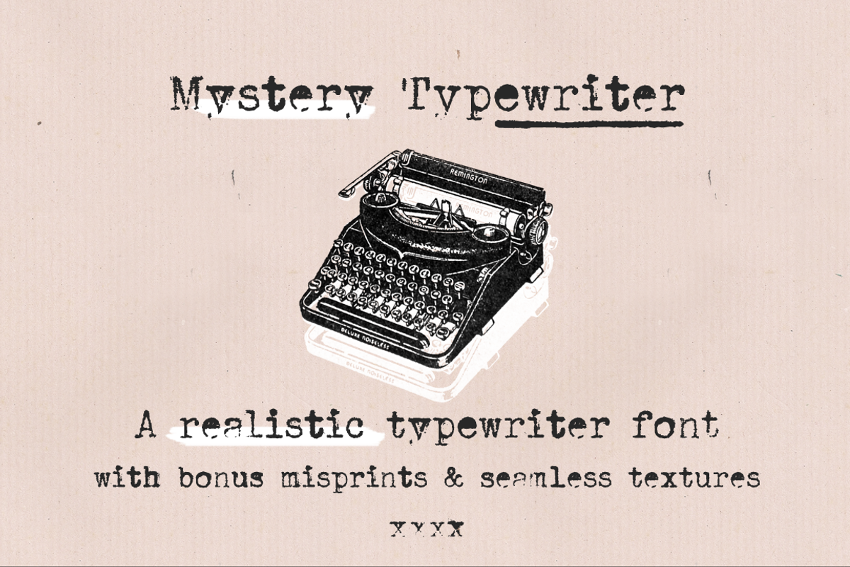 SALE! Typewriter Font Bundle preview 6