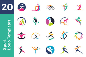 20 Logo Sport Template Bundle