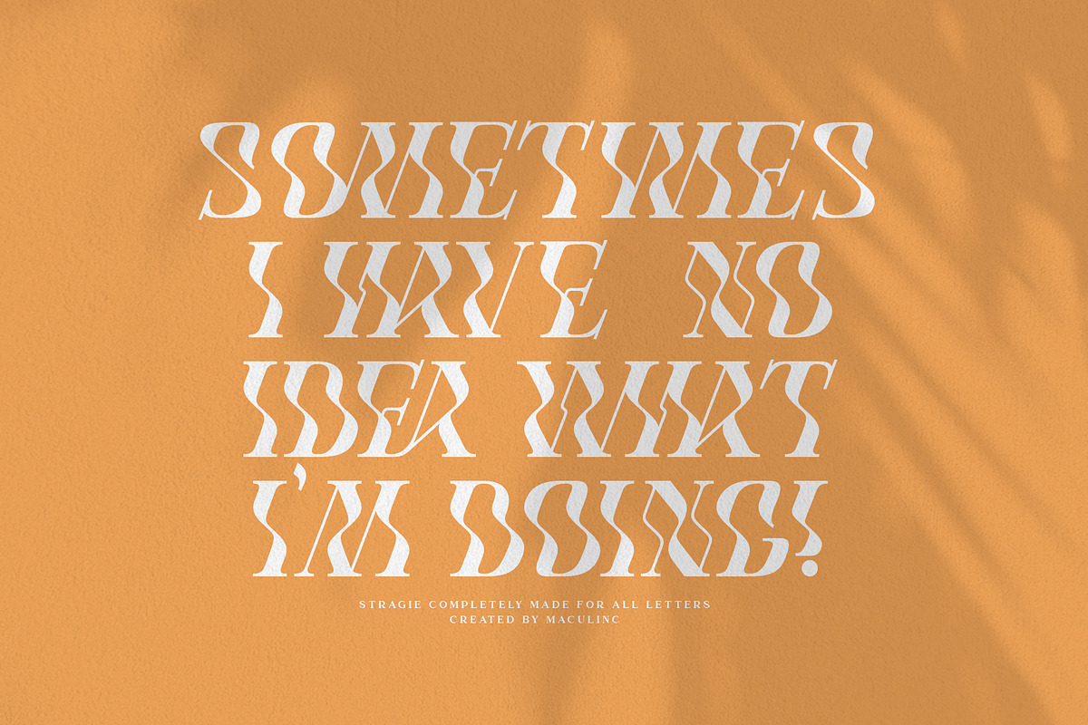 Stragie - Display Font, a Serif Font by Maculinc Type (Photo 11 of 12)