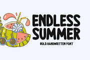 Endless Summer Typeface, a Handwritten Font by Seemly Fonts (Thumbnail 1 of 5)