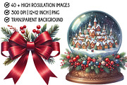 Happy Holidays Christmas Clipart PNG, an Illustration by Pixels.Craft (Thumbnail 4 of 6)