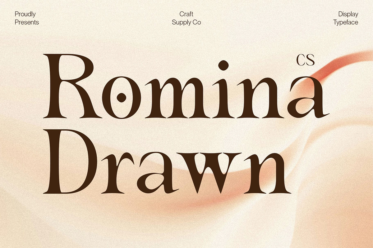 CS Romina Drawn, a Serif Font by Craft Supply Co. (Photo 1 of 8)