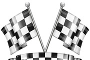 Racing Concepts with Flags, a Technology Illustration by TAlex (Thumbnail 6 of 6)