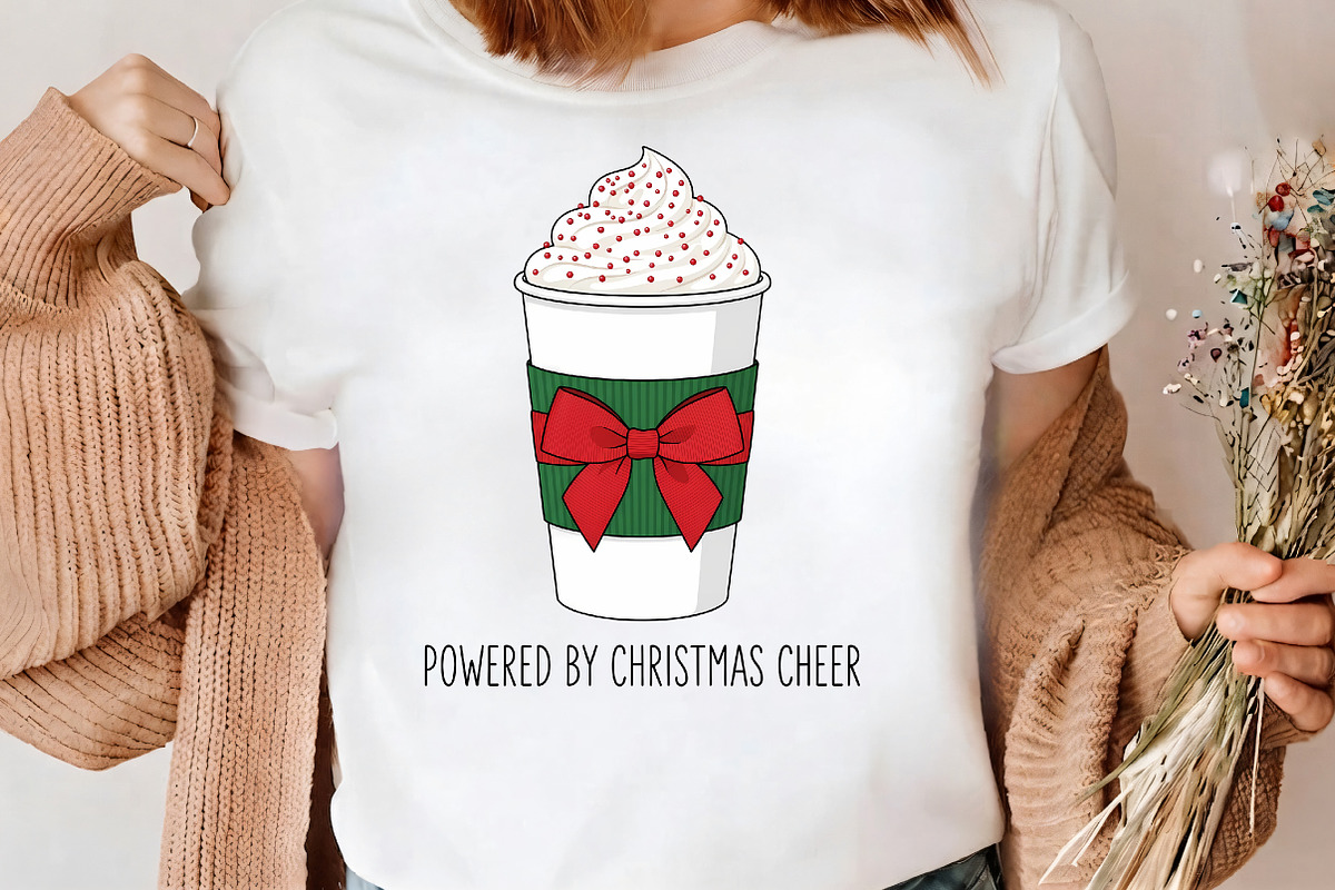 Powered By Christmas Cheer Coffee, a Seasonal Illustration by CrexoraLab (Photo 3 of 4)
