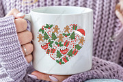 Christmas Heart Shaped Gingerbread, an Illustration by CraftArtStudio (Thumbnail 2 of 4)