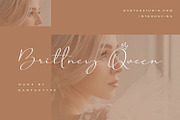 Brittney Queen - Handwritten Font, a Handwritten Font by RantautypeStudio (Thumbnail 1 of 5)