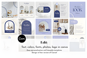Aesthetic Blue Instagram Templates, a Social Media Template by Ink Gallery (Thumbnail 2 of 5)