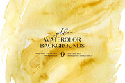Gold Yellow Watercolors, a Decorative Illustration by AnnelyBlooms (Thumbnail 6 of 8)